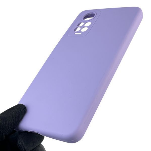 Чехол для Xiaomi Redmi Note 12 Pro 4G силиконовый с микрофиброй на сяоми редми нот 12 про 4г сиреневый 0032723 фото