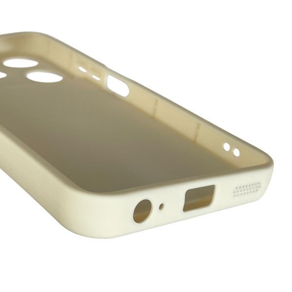 Чехол силиконовый Soft Touch для TECNO Spark 10 Pro (KI7) молочный (Полная защита камеры) 0044298 фото