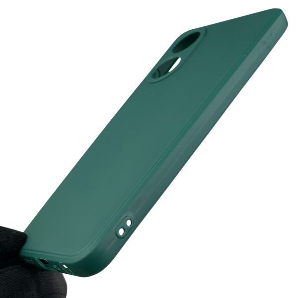 Чехол для OPPO A78 4G с квадратными гранями с защитой камеры на оппо а78 4г зелёный 0012445 фото