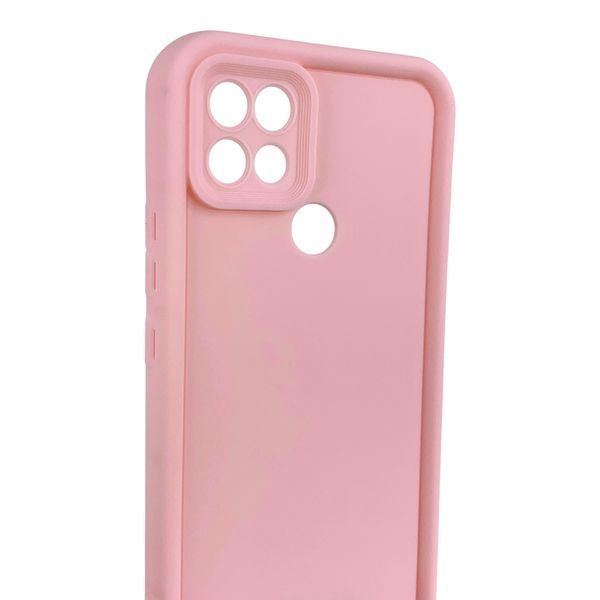 Чехол силиконовый Soft Touch для Oppo A15 розовый (Полная защита камеры) 0054307 фото
