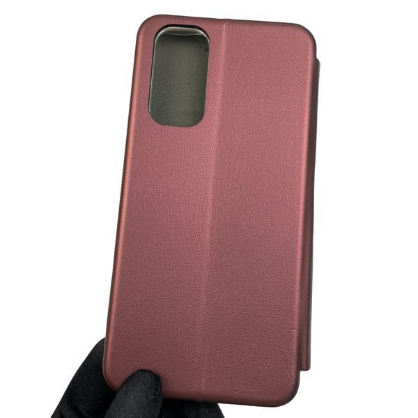 Чехол-книжка для Xiaomi Redmi Note 11S с подставкой на сяоми редми нот 11с бордовая 0002054 фото