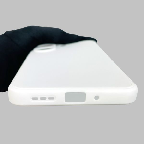 Чохол для Xiaomi Poco C65 однотонний з квадратними гранями із захистом камери на сяомі поко с65 білий 0002310 фото