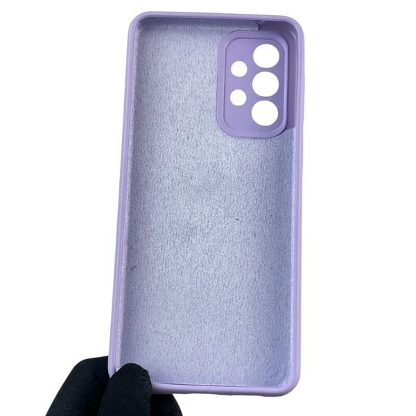 Чехол для Samsung Galaxy A33 5G (SM-A336) силиконовый с микрофиброй нескользящий на самсунг а33 5г сиреневый 0031928 фото