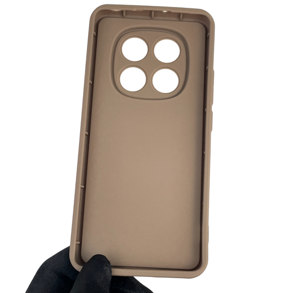 Чехол силиконовый Soft Touch с 3D принтом Майнкрафт для Xiaomi Redmi Note 14 Pro 4G коричневый (Полная защита камеры) 0041640 фото