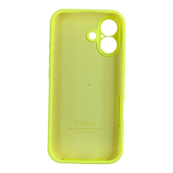 Чехол Silicone Case для Apple iPhone 17 желтый Flash (софт-тач, закрытая камера) 0061875 фото