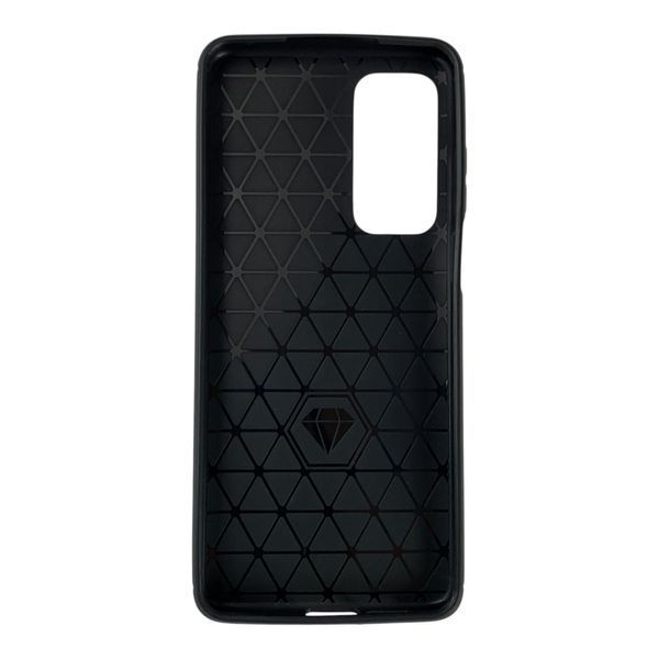 Чохол для Motorola Edge (2021) чорний карбон (під карбон, тонкий) 0060017 фото