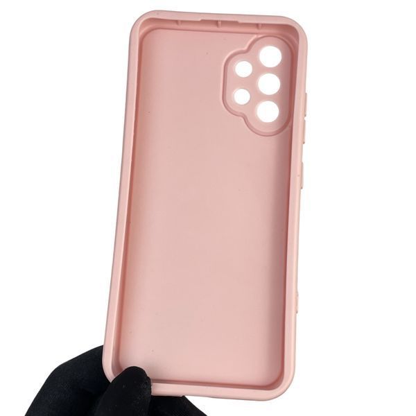 Чехол силиконовый оригинальный Soft Touch с 3D принтом злой котик для Samsung Galaxy A32 4G (SM-A325F) пудровый (Полная защита камеры) 0046480 фото
