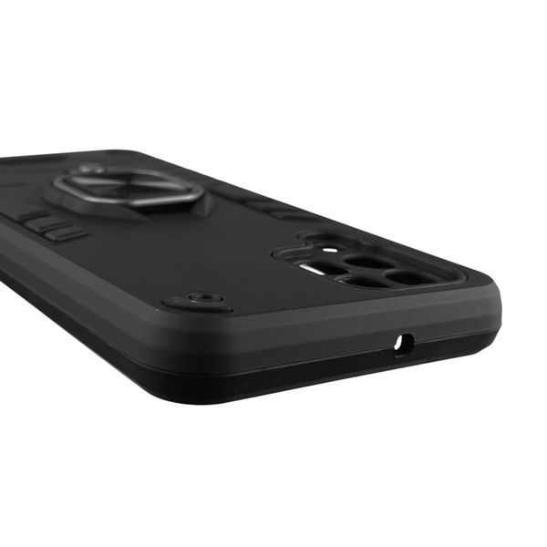 Чехол для телефона Samsung Galaxy M33 5G (SM-M336B) бронированный с кольцом-держателем на самсунг м33 чёрный 0025733 фото