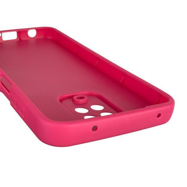 Чохол силіконовий оригінальний Soft Touch з 3D принтом кумедний тед ведмідик для Xiaomi Redmi Note 9 Pro малиновий (Повний захист камери) 0049104 фото