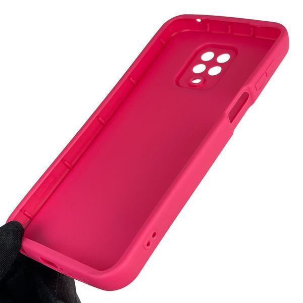 Чохол силіконовий оригінальний Soft Touch з 3D принтом кумедний тед ведмідик для Xiaomi Redmi Note 9 Pro малиновий (Повний захист камери) 0049104 фото