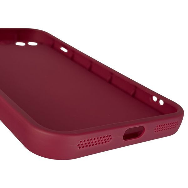 Чохол силіконовий Soft Touch з 3D принтом милий ведмедик для Apple iPhone 8 Plus бордовий (Повний захист камери) 0045036 фото