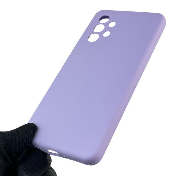 Чехол для Samsung Galaxy A33 5G (SM-A336) силиконовый с микрофиброй нескользящий на самсунг а33 5г сиреневый 0031928 фото