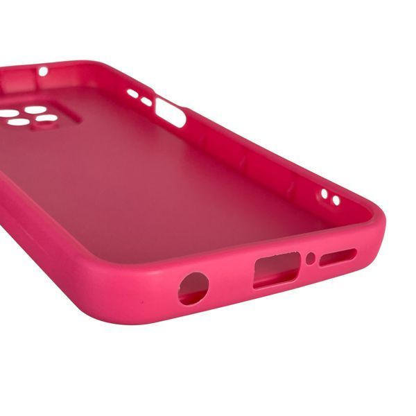 Чохол силіконовий оригінальний Soft Touch з 3D принтом кумедний тед ведмідик для Xiaomi Redmi Note 9 Pro малиновий (Повний захист камери) 0049104 фото