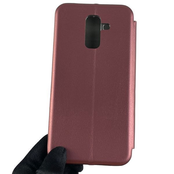 Чехол-книжка для Samsung Galaxy A6 Plus 2018 (SM-A605) с подставкой на самсунг а6 плюс бордовая 0011890 фото