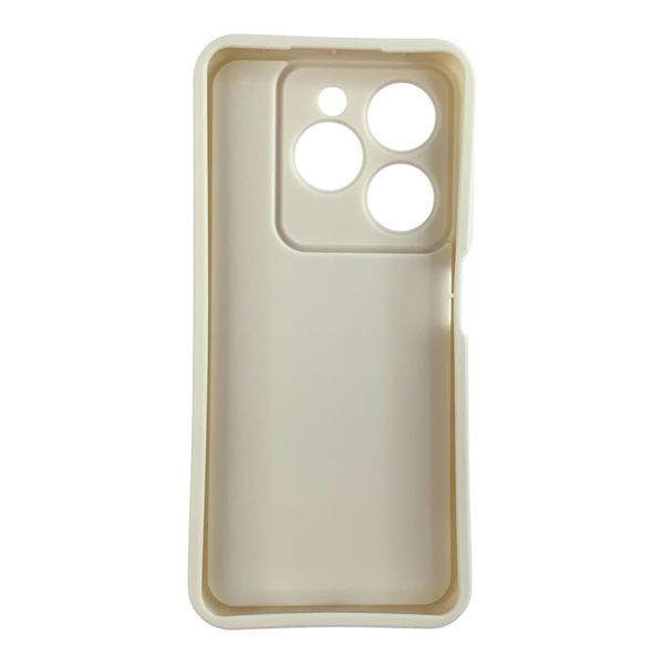 Чохол силіконовий Soft Touch з 3D принтом милі кошенята з лапками для TECNO Spark Go 2024 (BG6) Молочний (Повний захист камери) 0059610 фото