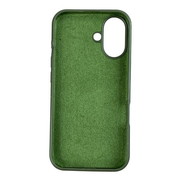 Чохол Silicone Case для Apple iPhone 16 оливковий Dark Olive (soft touch, закритий низ) 0061924 фото