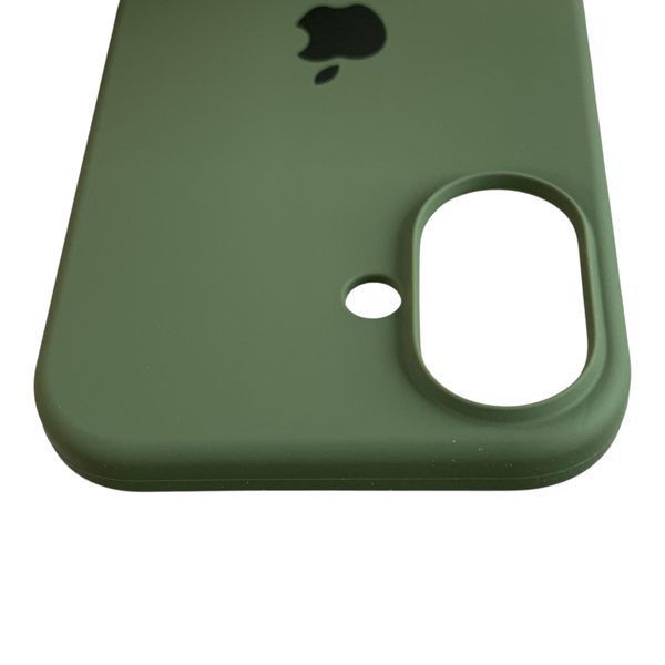 Чохол Silicone Case для Apple iPhone 16 оливковий Dark Olive (soft touch, закритий низ) 0061924 фото