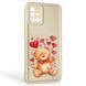 Чехол силиконовый Soft Touch с 3D принтом милый мишка для Samsung Galaxy A71 (SM-A715F) молочный (Полная защита камеры) 0044816 фото 1