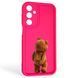Чохол силіконовий Soft Touch з 3D принтом кумедний тед ведмідик для Samsung Galaxy A16 5G (SM-A166) маліновий (Повний захист камери) 0049326 фото 1