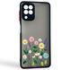 Чехол для телефона Samsung Galaxy A22 4G (SM-A225F) с 3D принтом полевые цветы с высокими бортами черный 0059281 фото 1