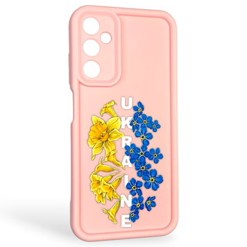 Чехол силиконовый Soft Touch с 3D принтом для Samsung Galaxy A05S (SM-A057) розовый (Полная защита камеры) 0041862 фото