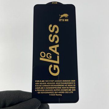 Защитное стекло для телефона OPPO A96 4G противоударное полноэкранное на оппо а96 4г чёрное 0001019 фото