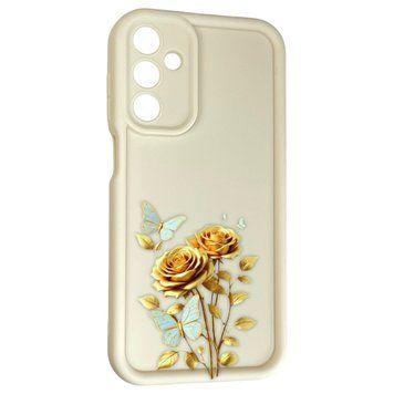 Чохол силіконовий Soft Touch з 3D принтом жіночим для Samsung Galaxy A15 (SM-A155M) молочний (Повний захист камери) 0042645 фото