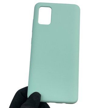 Чехол для Samsung Galaxy A51 (SM-A515F) силиконовый с микрофиброй нескользящий на самсунг а51 бирюзовый 0032007 фото