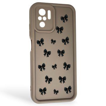 Чехол силиконовый Soft Touch с 3D принтом для Xiaomi Poco M5s коричневый (Полная защита камеры) 0040802 фото