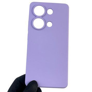Чехол для Xiaomi POCO M6 Pro 4G силиконовый с микрофиброй нескользящий на сяоми поко м6 про 4г сиреневый 0032516 фото