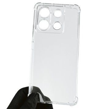 Чохол для Xiaomi Poco X6 з бронь кутами вище екрана протиударний на сяомі поко х6 прозорий 0002221 фото