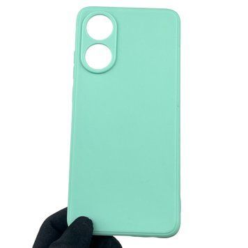 Чехол для OPPO A78 4G с квадратными гранями с защитой камеры на оппо а78 4г мятный 0012446 фото