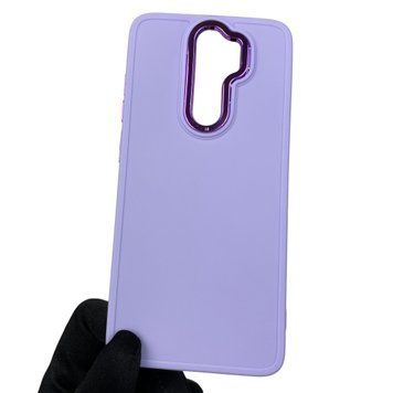 Чехол для Xiaomi Redmi Note 8 Pro матовый с высокими бортами с микрофиброй на сяоми редми нот 8 про сиреневый 0002280 фото