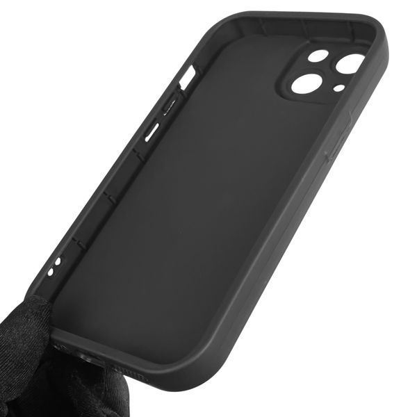 Чохол силіконовий оригінальний Soft Touch з 3D принтом кумедний тед ведмідик для Apple iPhone 13 чорний (Повний захист камери) 0048402 фото