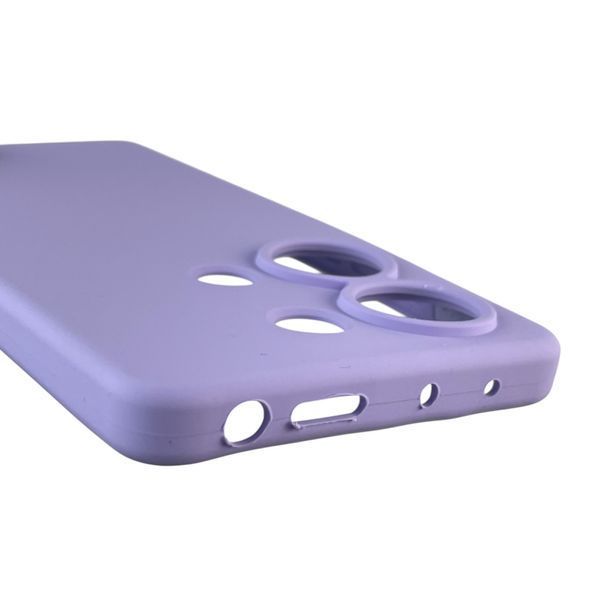 Чехол для Xiaomi POCO M6 Pro 4G силиконовый с микрофиброй нескользящий на сяоми поко м6 про 4г сиреневый 0032516 фото