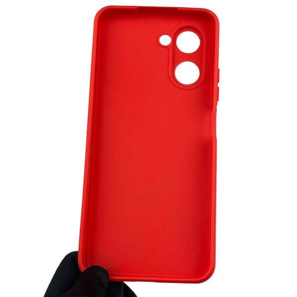 Чехол для OPPO A17 с квадратными гранями с защитой камеры на оппо а17 красный 0012496 фото