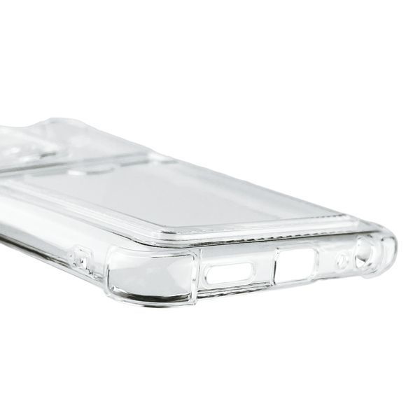 Чохол для TECNO Spark 8C (KG5k) з бронь кутами з кишенею для візиток карток k-pop на техно спарк 8C прозорий 0013444 фото