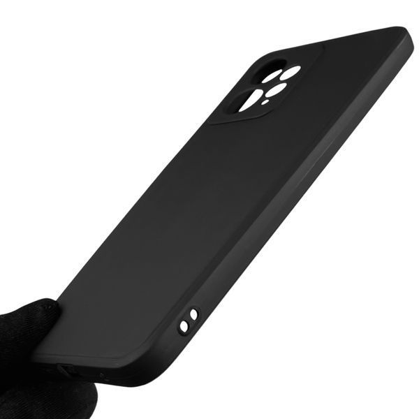 Чехол для Xiaomi Redmi Note 12 4G с квадратными гранями с защитой камеры на сяоми редми нот 12 4г чёрный 0012848 фото