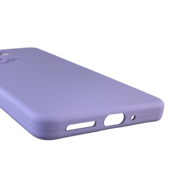 Чехол для Xiaomi POCO M6 Pro 4G силиконовый с микрофиброй нескользящий на сяоми поко м6 про 4г сиреневый 0032516 фото