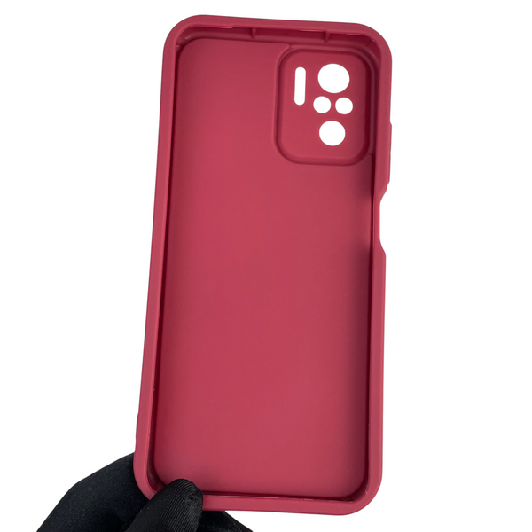 Чохол силіконовий Soft Touch з 3D принтом для Xiaomi Redmi Note 10 бордовий (Повний захист камери) 0040797 фото