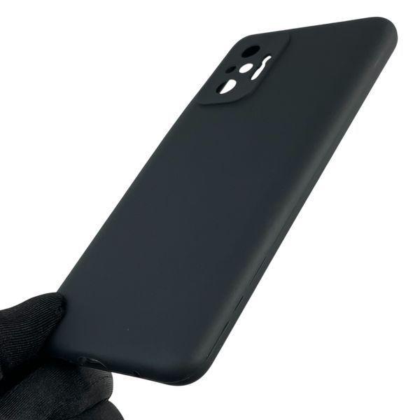 Чехол для Xiaomi Redmi Note 10 Pro 4G силиконовый с микрофиброй на сяоми редми нот 10 про 4г черный 0032634 фото