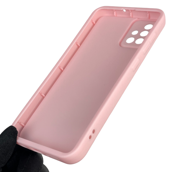 Чехол силиконовый Soft Touch с 3D принтом для Samsung Galaxy A51 (SM-A515F) розовый (Полная защита камеры) 0042031 фото