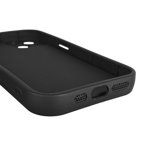 Чохол силіконовий оригінальний Soft Touch з 3D принтом кумедний тед ведмідик для Apple iPhone 13 чорний (Повний захист камери) 0048402 фото