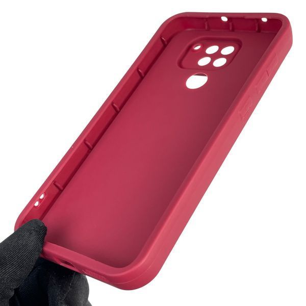 Чехол силиконовый оригинальный Soft Touch с 3D принтом волшебной минни маус для Xiaomi Redmi Note 9 бордовый (Полная защита камеры) 0050191 фото