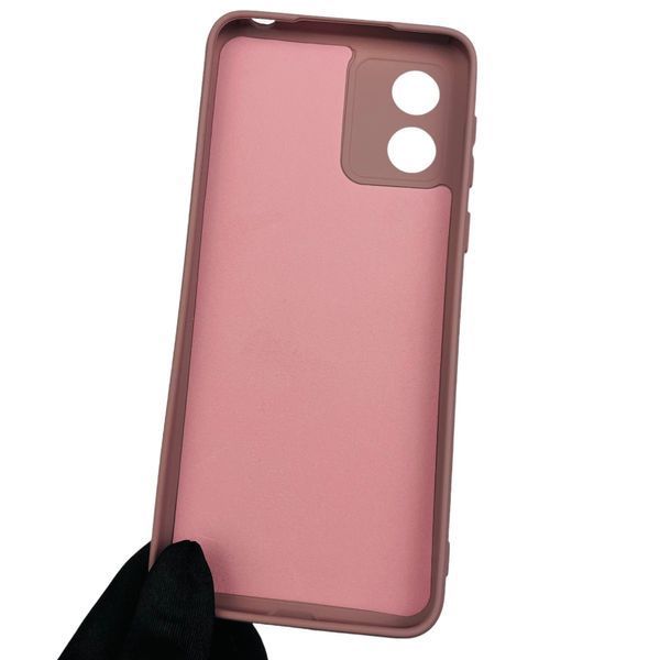 Чохол для Motorola Moto E13 PAXT0034 матовий з мікрофіброю із захистом камери на моторола е13 бежевий 0001711 фото
