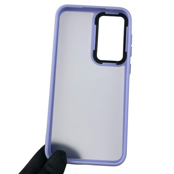 Чехол для Samsung Galaxy S23 FE SM-S71 противоударный матовый с высокими бортами на самсунг с23 фе сиреневый 0000768 фото