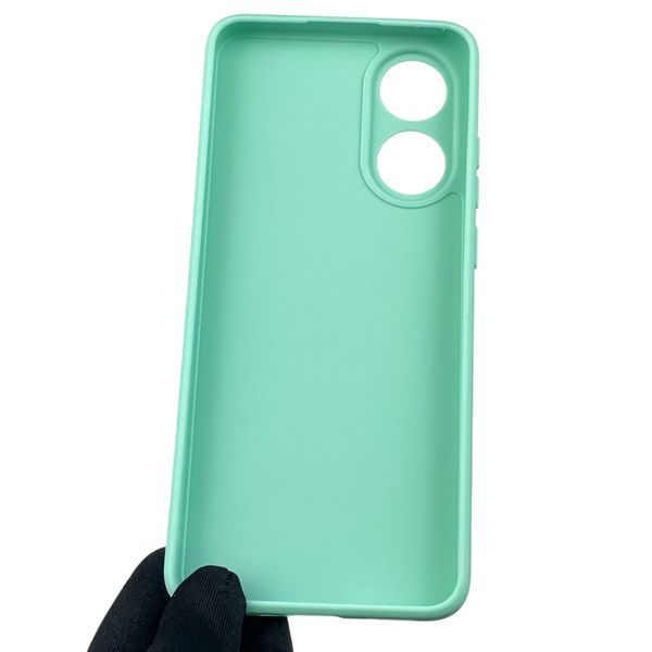 Чехол для OPPO A78 4G с квадратными гранями с защитой камеры на оппо а78 4г мятный 0012446 фото