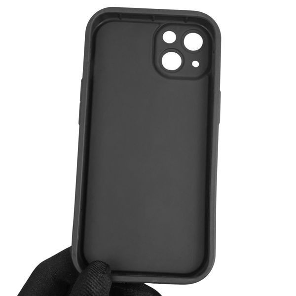 Чохол силіконовий оригінальний Soft Touch з 3D принтом кумедний тед ведмідик для Apple iPhone 13 чорний (Повний захист камери) 0048402 фото