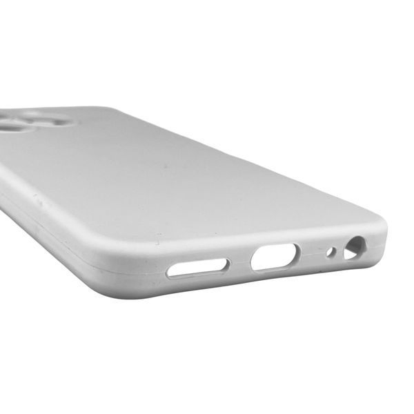 Чехол для Infinix Hot 40i (X6528B) силиконовый с микрофиброй нескользящий на инфиникс хот 40и белый 0031668 фото