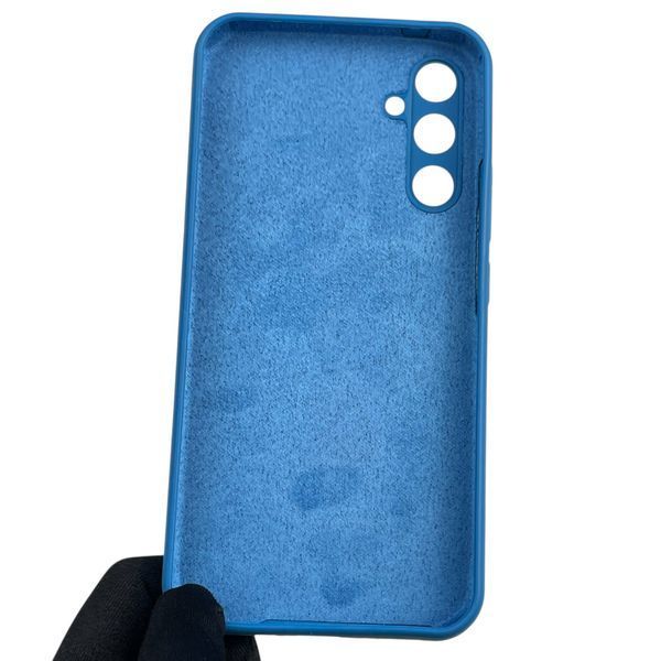 Чехол для Samsung Galaxy A34 5G (SM-A346E) силиконовый с микрофиброй нескользящий на самсунг а34 5г синий 0031929 фото